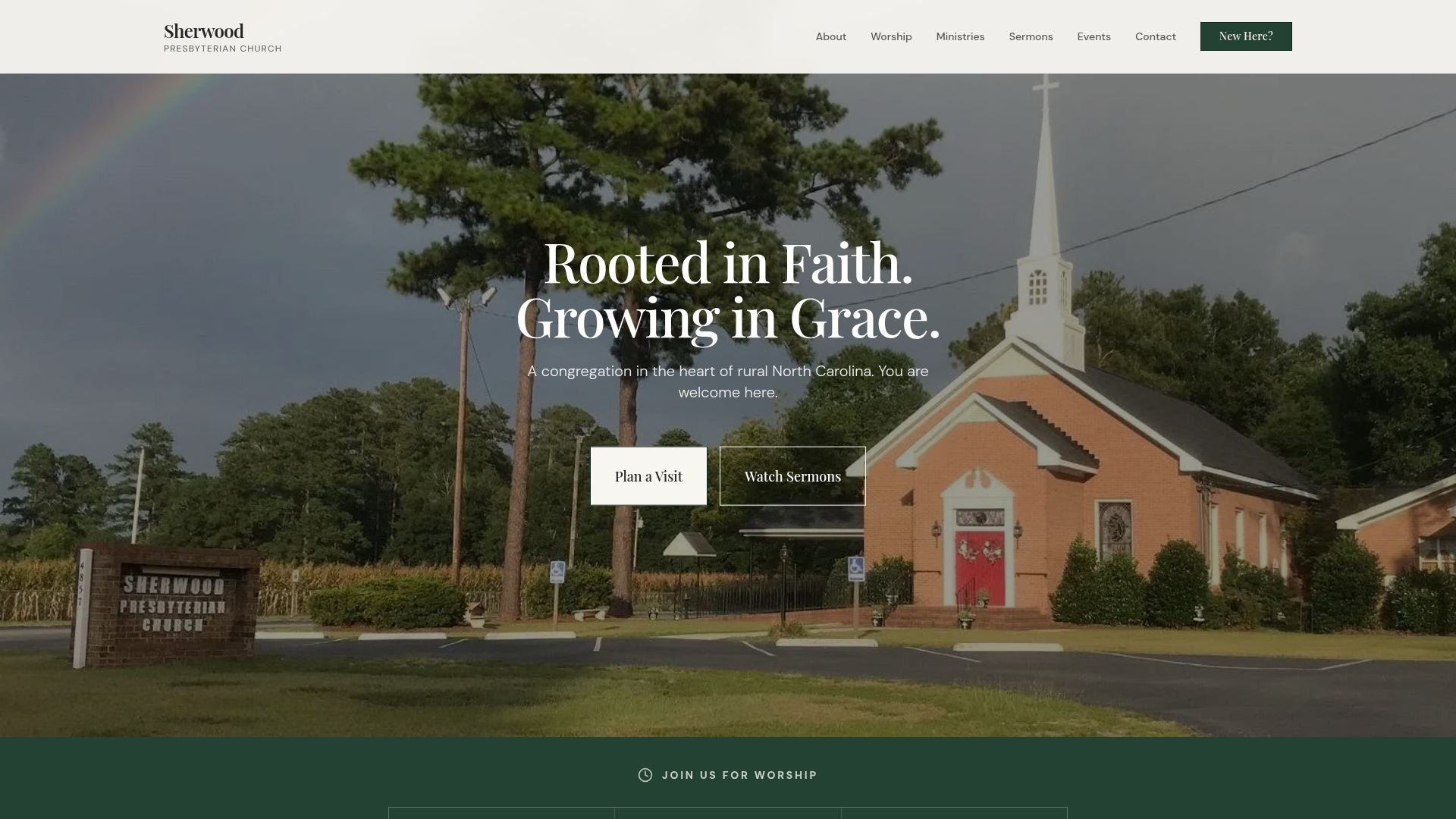 Sherwood Presbyterian Church website
